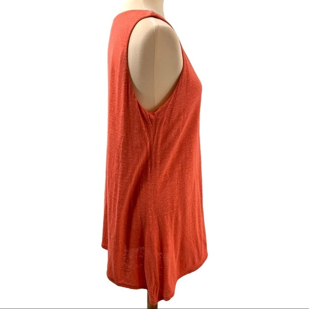 J. Jill Linen Blend Asymmetrical Lagenlook Tunic Top Women Large - Picture 7 of 9